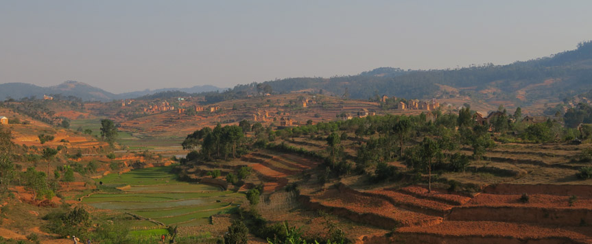 Paygages entre Antsirabe et Fianarantosa